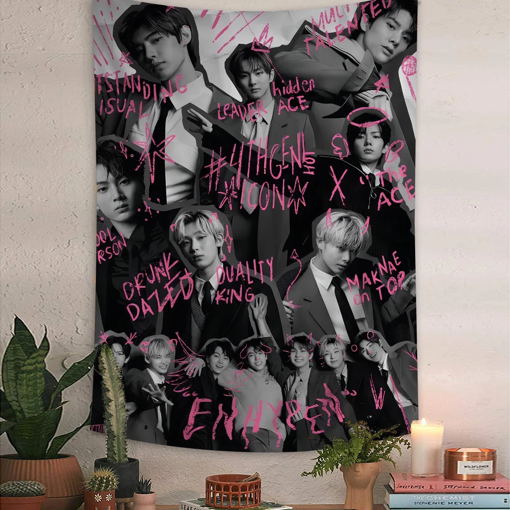 ENHYPEN Stylish Kpop Boy Band Tapestry