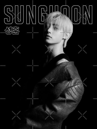 Alternative view of Sunghoon Black Edition Throw Pillow