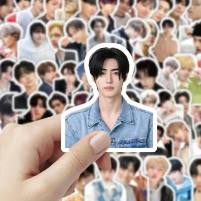 Alternative view of New Kpop Idols JUNGWON HEESEUNG Photo Stickers JAY JAKE NI-KI Stickers