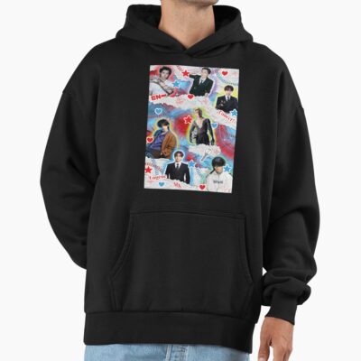 Alternative view of Collage Design Inspired By The Group Enhypen Hoodie