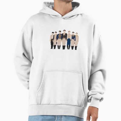Alternative view of Enhypen Drunk Dazed Carnival Minimalist Kpop Hoodie
