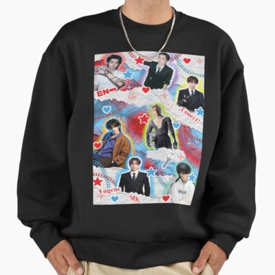 Alternative view of Collage Design Inspired By The Group Enhypen Sweatshirt