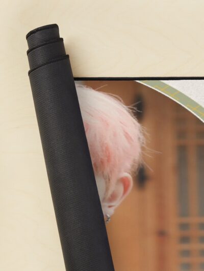 Alternative view of Heeseung Pink Hair Map Enhypen Mouse Pad