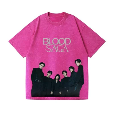 Alternative view of ENHYPEN Blood Saga World Tour Member Photo Washed T-Shirt