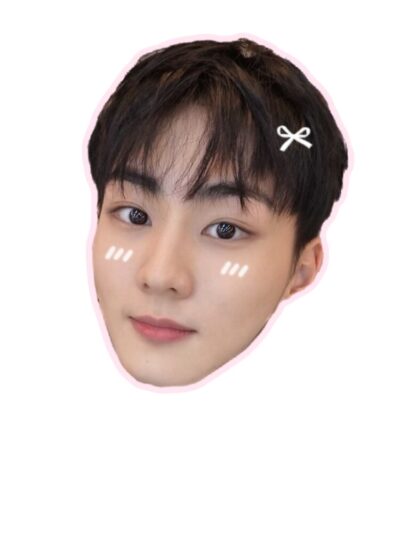Alternative view of Enhypen Jungwon Cute Sticker Shower Curtain