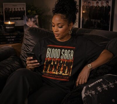 Alternative view of Enhypen Blood Saga tour group T-shirt