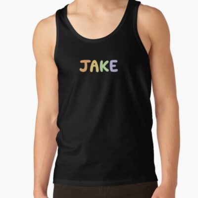 Alternative view of Jake Rainbow Letters Tank Top