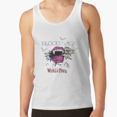Alternative view of Enhypen Blood Saga World Tour Vampire Teeth Graphic Tank Top