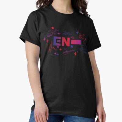 Alternative view of Design Inspired By The Autograph Of The Band Enhypen T-shirt