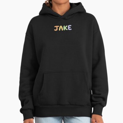 Alternative view of Jake Rainbow Letters Hoodie