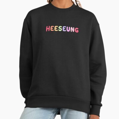 Alternative view of Heeseung Rainbow Letters Sweatshirt