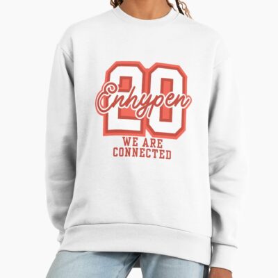 Alternative view of Enhypen 20 We Are Connected Vintage Varsity Aesthetic Sweatshirt